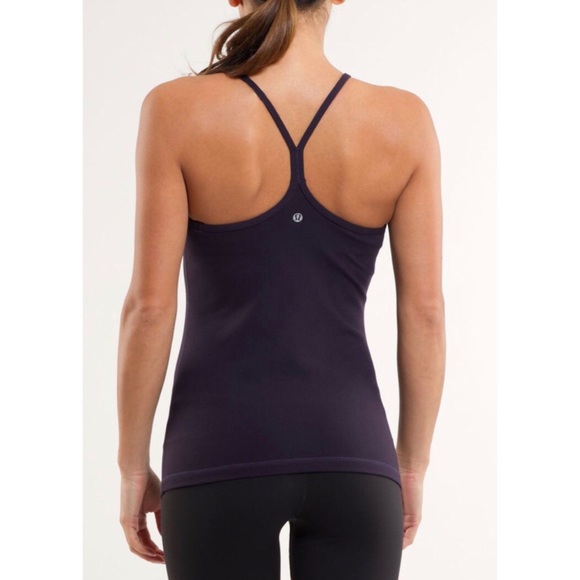 (SOLD) Lululemon Power Y Tank Black Swan Dark Purple - Picture 4 of 7